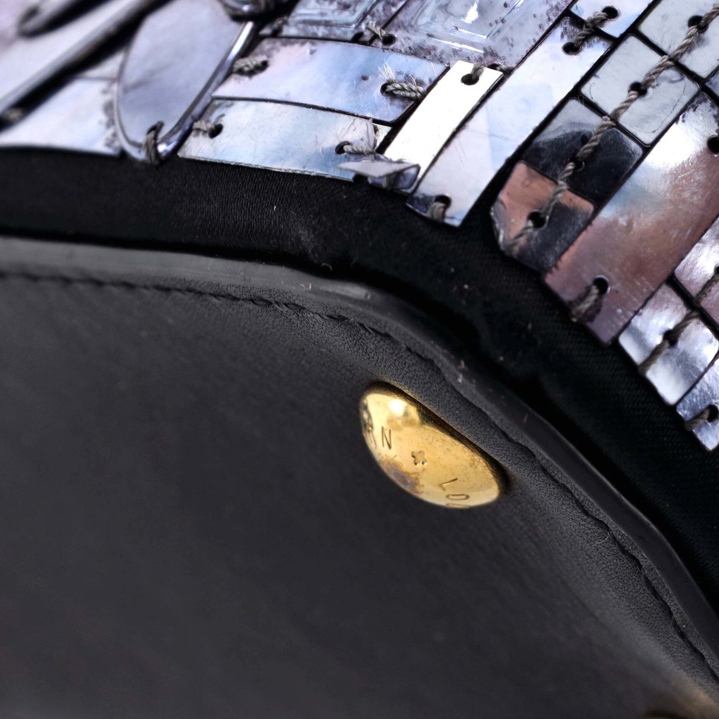 VUITTONカプシーヌ スパンコール装飾 サテン ミニ