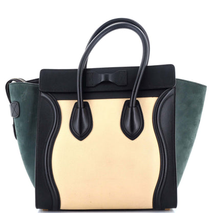 セリーヌ トリコロール ラゲッジバッグ レザー マイクロ